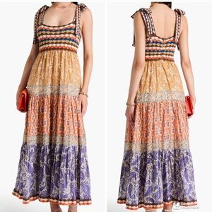NWT Zimmermann Devi Crochet Paisley Maxi cotton Dress sz 1 or US 6